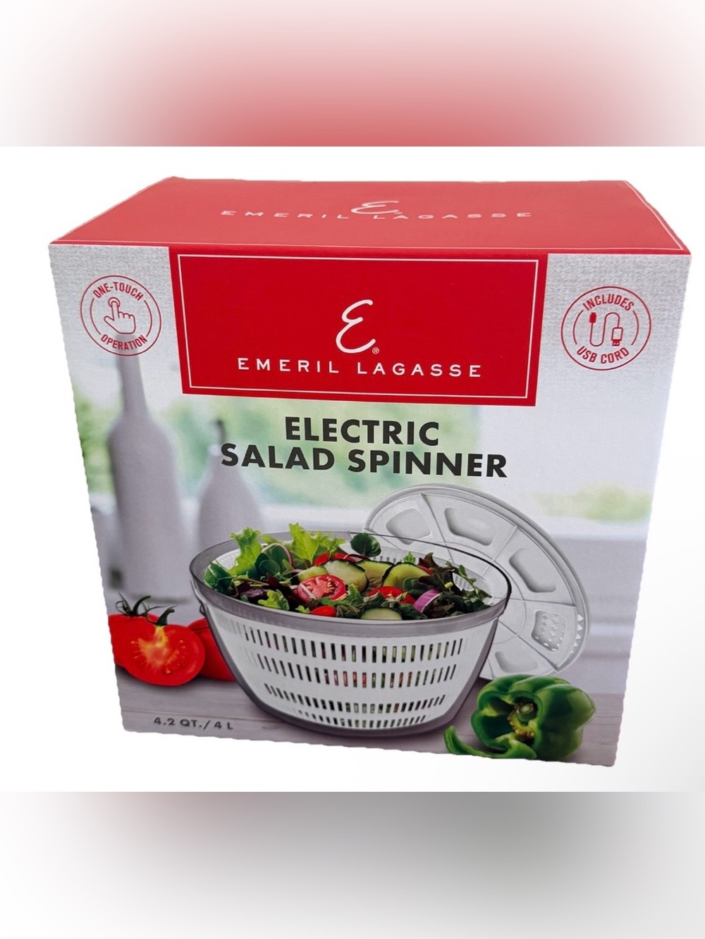 Emeril Lagasse Electric Salad Spinner NIB